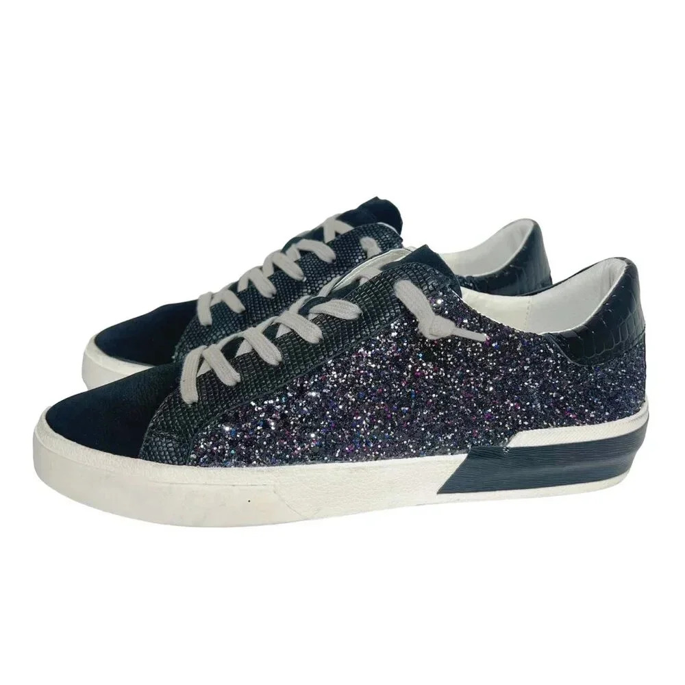 Dolce Vita Black and White Sneakers Casual Style - Picture 3 of 7